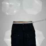 Duluth Cargo Pants - 34W 30L Black Cotton