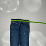501 Levis Skinny Jeans - 28W UK 8 Blue Cotton