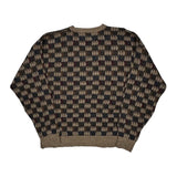 Geoffrey Beene Checked Sweater - Large Multicoloured Acrylic