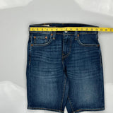 Levis Denim Shorts - 28W UK 8 Dark Wash Cotton Blend