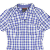 MAMMUT Womens Blue & White Checked Shirt XS Lightweight Cotton Casual