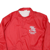 CARDINAL Mens Red Indy East Softball Jacket 2XL Polyester Blend Button Closure