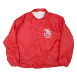 CARDINAL Mens Red Indy East Softball Jacket 2XL Polyester Blend Button Closure