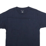 CHAMPION Mens Black Classic L Short Sleeve Crew Neck Logo Embroidered T-Shirt