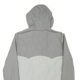 LEVI'S Mens Grey & Light Grey Zip Jacket M Polyester Blend Lightweight Hooded
