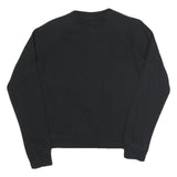 NIKE Womens Black Crew Neck Sweatshirt S Cotton Blend Athletic Casual Pullover