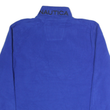 NAUTICA Mens Blue & Orange Plain Pullover Crew Neck Basic Knit Jumper XL Casual