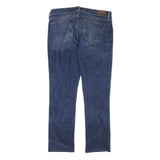 LEVI'S Womens Jeans Blue Slim Straight Denim Medium W32 L28 Zip Cotton Blend