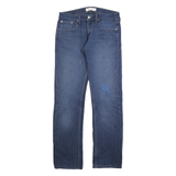LEVI'S 507 Mens Slim Blue Denim Medium W32 L34 Slim Fit Jeans Zip Closure