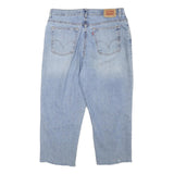 LEVI'S Womens Jeans Blue Slim Straight Denim Medium W33 L22 Classic Denim Zip