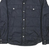 G-STAR Mens Navy Button Jacket L Polyester Blend Quilted Casual