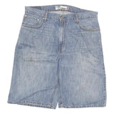 LEVI'S Mens Shorts Blue Loose Straight Denim 2XL W36 Casual Summer Wear