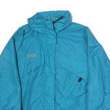 COLUMBIA Womens Blue Outdoor Jacket M Polyester Zip Plain Lightweight Activewear