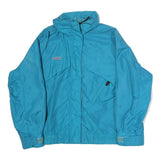 COLUMBIA Womens Blue Outdoor Jacket M Polyester Zip Plain Lightweight Activewear