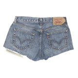 LEVI'S Womens Denim Blue Cut-Off Shorts L W33 Summer Casual 501 Style