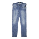 REPLAY Mens Slim Blue Denim Light W33 L31 Zip Jeans Authentic Stylish Comfort
