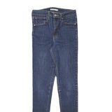 LEVI'S Womens Jeans Blue Slim Skinny Denim Medium W26 L32 Stylish Zip Closure