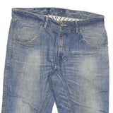 BAR Mens Denim Blue Cotton Blend Casual Shorts 2XL W36 Comfortable Fit