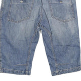 BAR Mens Denim Blue Cotton Blend Casual Shorts 2XL W36 Comfortable Fit