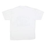 RUSSELL ATHLETIC Mens White Hauser Baseball Graphic T-Shirt L Short Sleeve Crew
