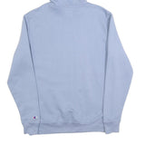 CHAMPION Mens Light Blue Hoodie S Classic Logo Cotton Blend Pullover