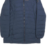 JACK WOLFSKIN Womens Navy Blue Outdoor Jacket UK 10 Polyester Zip Long Sleeve