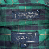 Gant Checked Shirt - Medium Green Cotton Blend