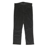 CALVIN KLEIN JEANS Womens Cotton Blend Black Regular Straight Trousers W34 L30