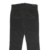 CALVIN KLEIN JEANS Womens Cotton Blend Black Regular Straight Trousers W34 L30