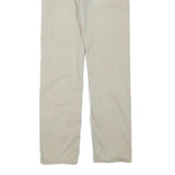 LEVI'S Mens Regular Beige Cotton Blend Trousers W28 L31 Zip Pockets Classic