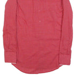 KARMAN Mens Red Checked Western Style Shirt XS Death Car Graphic