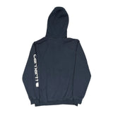 Carhartt Spellout Hoodie - Medium Navy Cotton