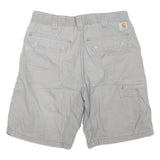 CARHARTT Mens Shorts Grey Casual Relaxed Fit M W33 Cotton Blend