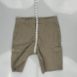 Wrangler Cargo Shorts - 33W 10L Khaki Cotton