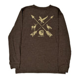 Age 14-16 Carhartt Graphic Long Sleeve T-Shirt - Large Brown Cotton