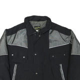 KELSEY THAIL Mens Black & Grey Zip Jacket XL Polyester Blend Colourblock Outdoor