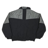 KELSEY THAIL Mens Black & Grey Zip Jacket XL Polyester Blend Colourblock Outdoor