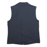 FAIR LADY Womens Navy Blue Jacket L Woven Zip Plain Comfortable Classic