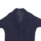 LAUREN RALPH LAUREN Womens Navy Blue Patterned Cardigan Crew Neck Basic Knit XL
