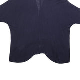 LAUREN RALPH LAUREN Womens Navy Blue Patterned Cardigan Crew Neck Basic Knit XL