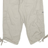 SONOMA Womens Beige Cargo Cotton Blend Shorts L W32 Casual Utility Pocketed