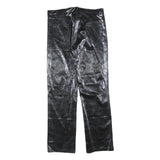 MODELSA Womens Polyester Blend Black Regular Straight Trousers W34 L32 Zip