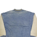 CANADIAN OUTDOORS Mens Blue & Cream Button Cotton Jacket XL Cotton Plain Casual