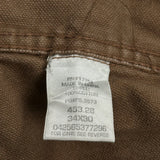 Cat Double Knee Carpenter Pants - 36W 30L Brown Cotton