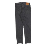 LEVI'S 501S Womens Jeans Black Slim Skinny Denim Medium W26 L28 Ripped