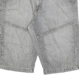 BIO COTTON Mens Grey Casual Denim Shorts M W30 Comfortable Fit Summer Style