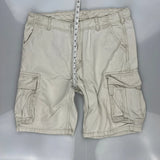 Levis Cargo Shorts - 36W 10L Beige Cotton