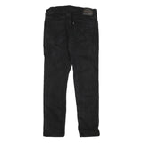 LEVI'S Mens Slim Black Denim Raw Slim Jeans W30 L28 Stylish Cotton Blend