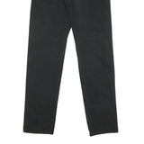 JEANSEDWIN Mens Black Regular Fit Straight Denim W30 L36 Zip Cotton Blend Jeans