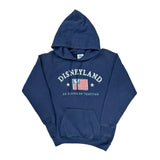 An American Tradition Disney Graphic Hoodie - Medium Blue Cotton